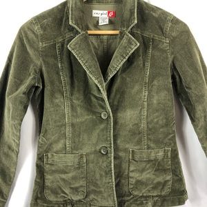 Olive green corduroy blazer
